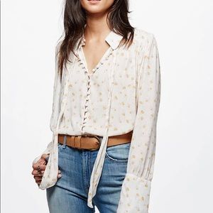 Free People Floral Blouse